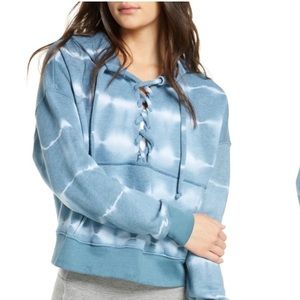 FREE PEOPLE MOVEMENT Tie Dye Lace-Up Hoodie